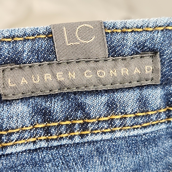 LC Lauren Conrad 5 Pocket Low Rise Denim Blue Jeans Size 8 - Picture 5 of 8